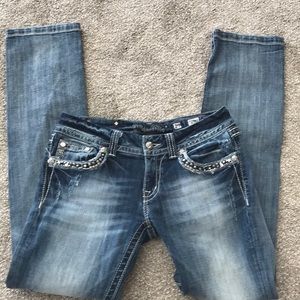 Miss Me embellished straight leg jeans